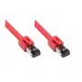Cabo de rede Alcasa 8080-200R vermelho 20 m Cat8.1 S/FTP