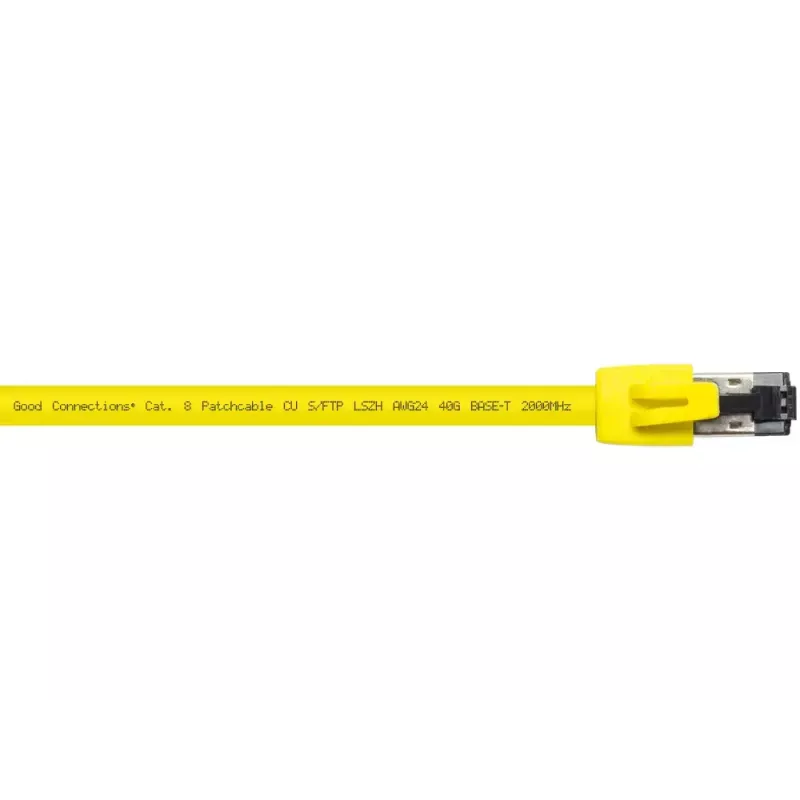 Cabo de rede Alcasa 8080-075Y amarelo 7,5 m Cat8.1 S/FTP