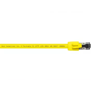 Cabo de rede Alcasa 8080-150Y amarelo 15 m Cat8.1 S/FTP