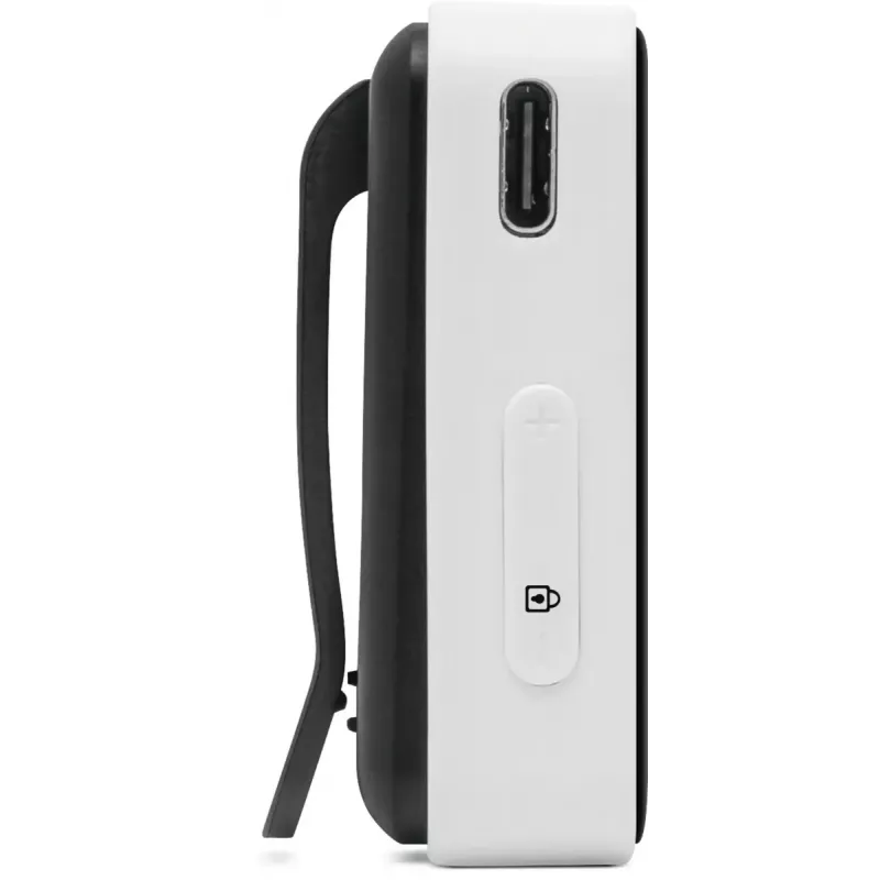 Rádio portátil TECHNISAT DIGITRADIO mobil 2 — DAB+ / FM, OLED 0,91 polegadas, 3,5 mm, USB-C, Li-Ion 500 mAh, preto/branco