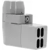 LNB TechniSat UNYSAT 11,7–12,75 GHz, conector F, feedhorn Ø4 cm, 140 mA, cinzento