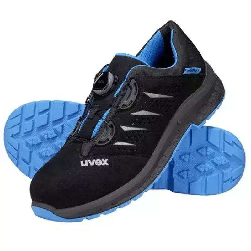 Sapatos de segurança Uvex 69382 Homem Adulto Preto Azul Sola PU Material sintético