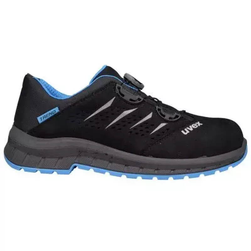 Sapatos de segurança Uvex 69382 Homem Adulto Preto Azul Sola PU Material sintético