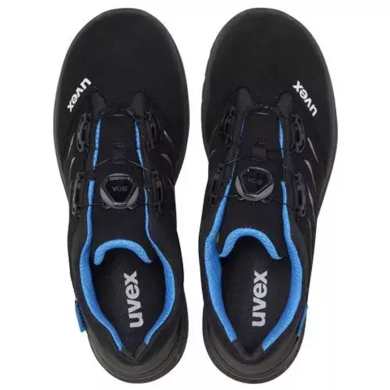 Sapatos de segurança Uvex 69382 Homem Adulto Preto Azul Sola PU Material sintético