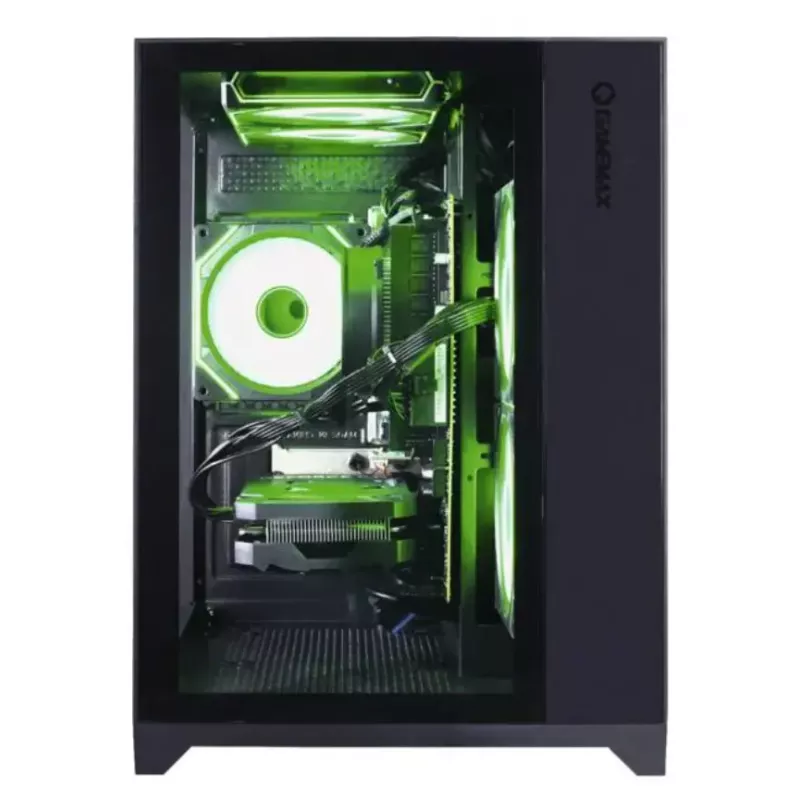 Workstation PC Hyrican PCK07796 — AMD Ryzen 7 5700X, 16 GB DDR4, 1 TB SSD, NVIDIA GeForce RTX 5060 Ti, Windows 11 Home, Preto