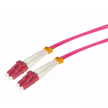 Cabo de fibra ótica Tecline 798LS00 LC SC OM4 0,5 m rosa violeta