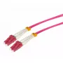 Cabo de fibra ótica Tecline 798LS00 LC SC OM4 0,5 m rosa violeta