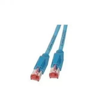 Cabo de rede EFB Elektronik RJ45 S/FTP Cat6a RJ-45 0,5 m azul