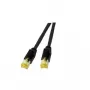 Cabo de rede EFB Elektronik K8560SW.20 RJ45 Cat6a 20 m preto