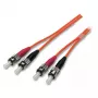 EFB O6013.2 jumper duplex ST-ST 50/125 OM2 laranja 2 m