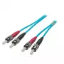 Cabo de fibra ótica EFB Elektronik O7013.2 2 m ST turquesa