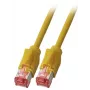 Cabo de rede EFB Elektronik K8708GE.7,5 RJ-45 Cat6a 7,5 m amarelo