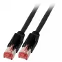 Cabo de rede EFB Elektronik K8708SW.10 RJ-45 Cat6a 10 m preto