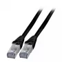 Cabo de rede EFB Elektronik K5538SW.2 RJ-45 Cat6a 2 m preto