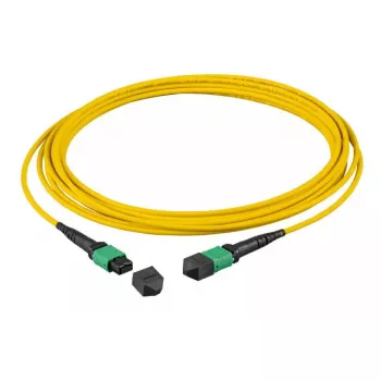 Cabo de fibra ótica EFB Elektronik MTPF48MTPFOS2-10-A MTP OS2 10 m amarelo