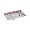 EFB Elektronik B71203L12OM4 caixa de emenda de fibra ótica, SC 50/125 µm OM4, 12 pigtails/6 acopladores, extraível