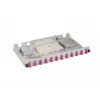 EFB Elektronik B71203L12OM4 caixa de emenda de fibra ótica, SC 50/125 µm OM4, 12 pigtails/6 acopladores, extraível