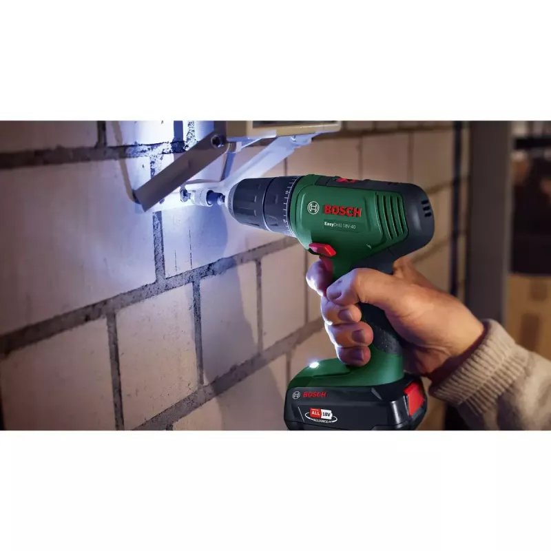 Berbequim aparafusador sem fios Bosch EasyDrill 18V-40, 2 velocidades, bucha de aperto rápido 13 mm