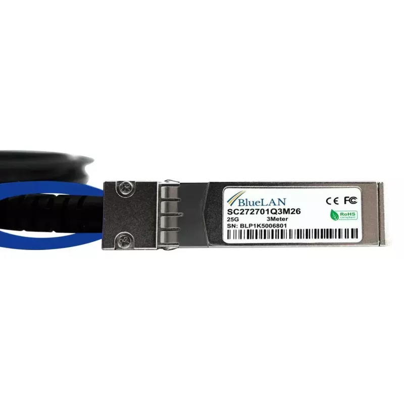 Cabo de fibra ótica InfiniBand BlueOptics R4G19A-BL 1 m SFP28 macho-macho