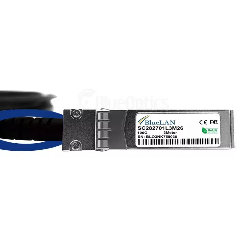 Cabo de rede BlueOptics YFNDD-BL QSFP28 4xSFP28 InfiniBand 2 m laranja