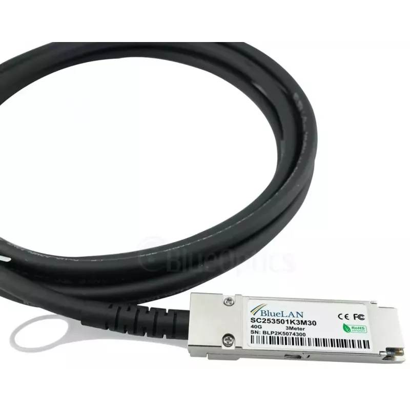 Cabo InfiniBand/fibra ótica BlueOptics SFPPQSFP30-01-BL 1 m 4xSFP+ QSFP