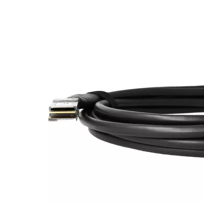 Cabo InfiniBand/fibra ótica BlueOptics QDD-400-CU1M-BL 1 m QSFP-DD macho/macho