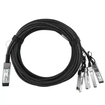 Cabo de rede BlueOptics DAC-Q28-4S28-25G-2M-BL QSFP28 4xSFP28 InfiniBand 2 m preto