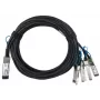 Cabo InfiniBand/fibra ótica BlueOptics XQ+BC0003-XS+-BL 3 m QSFP28 4xSFP28 macho/macho