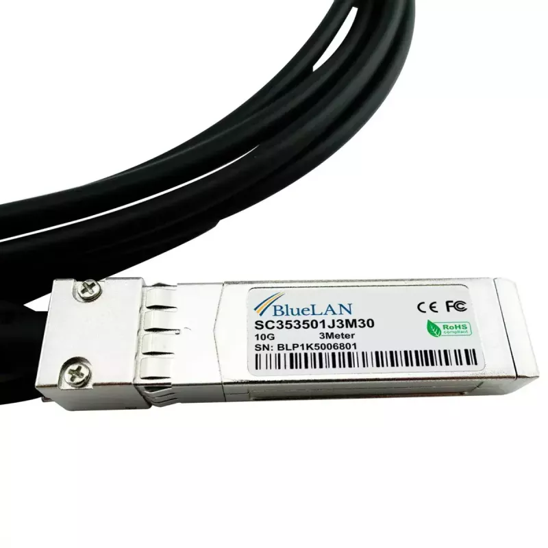 Cabo InfiniBand/fibra ótica SFP+ SFP+ DAC preto BlueOptics CBL-10GSFP-DAC-4M-BL 4 m macho/macho