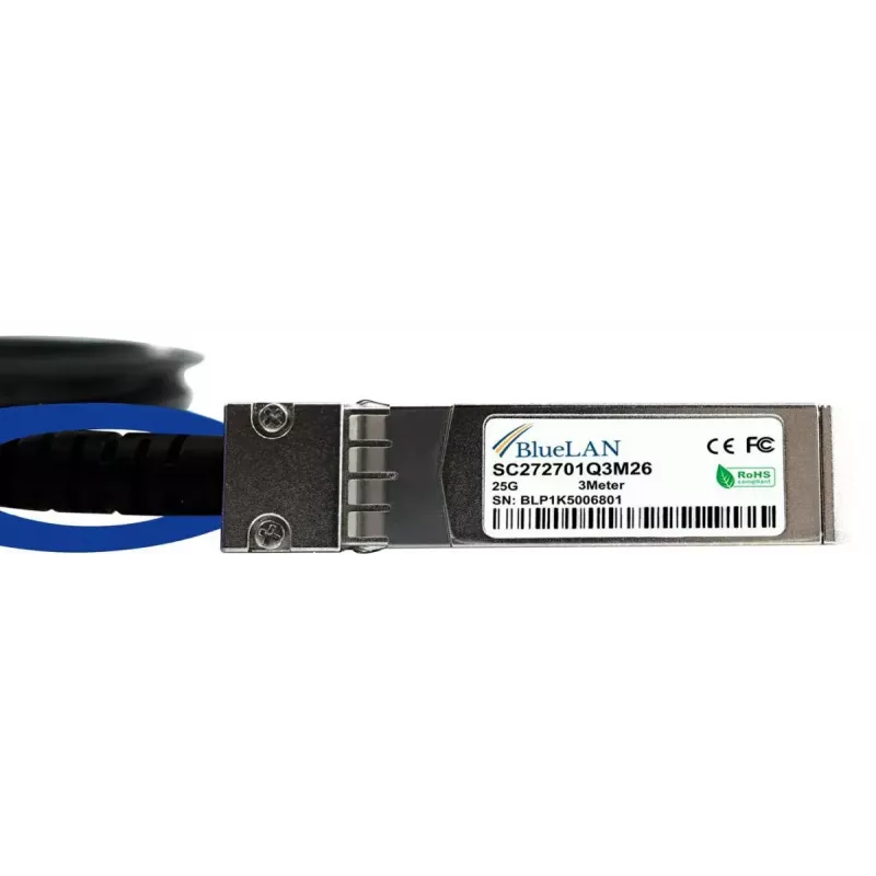 Cabo InfiniBand/fibra ótica BlueOptics SFP-H25G-CU3M 3 m SFP28 preto