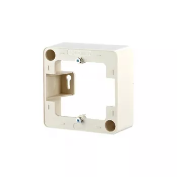 Placa de parede / tampa de interruptor MetzConnect 130829-01-I, branco pérola, 85×85 mm, 36 mm de profundidade