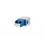 Adaptador de fibra ótica METZ CONNECT 1402L00820MI LC/SM azul branco cerâmica