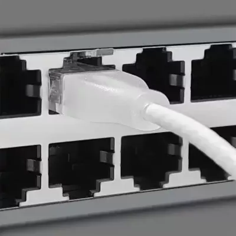 Cabo de rede Wantec 7408 RJ45 Cat6a 5m branco