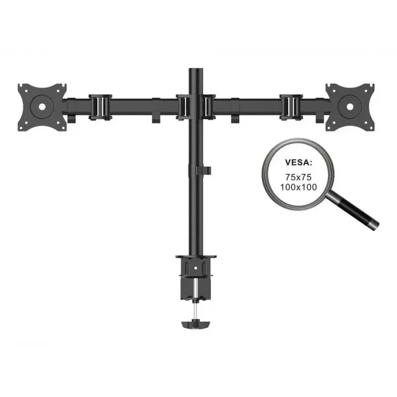 Suporte/mesa para monitor PureMounts PM-OFFICE-02 68,6 cm (27 polegadas) secretária preto