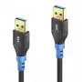 Cabo USB PureLink FI-U310-003 USB 3.2 Gen 1 0,3 m USB A preto azul