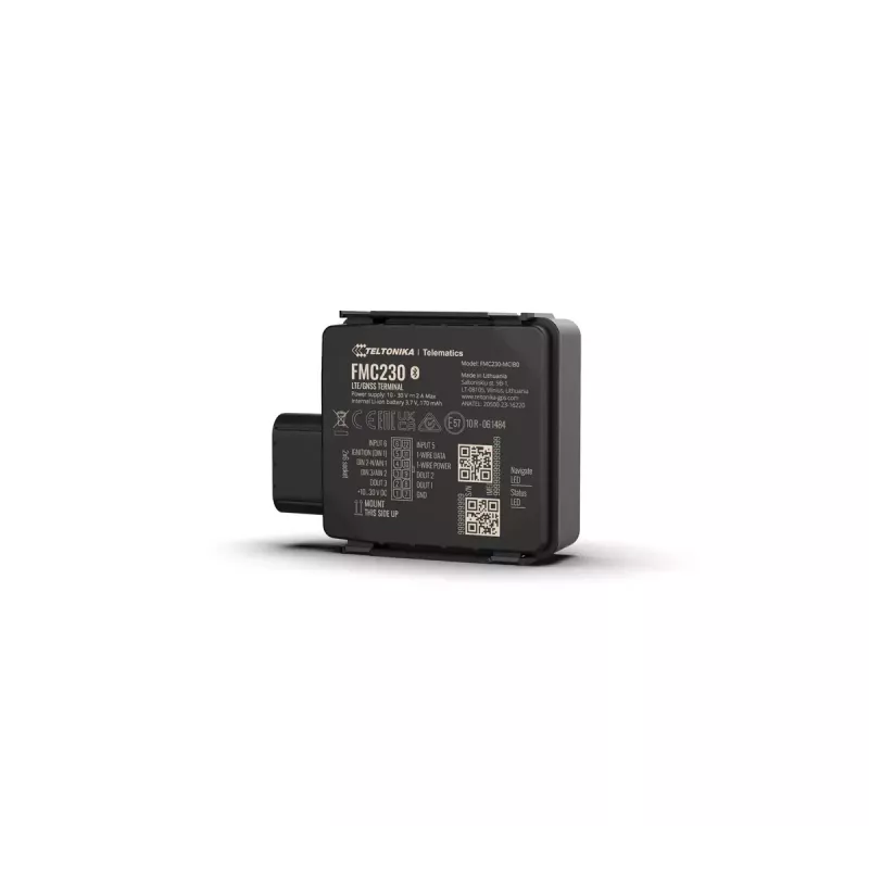 Rastreador GPS Teltonika FMC230 à prova de água LTE CAT 1 preto
