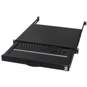 Teclado AIXCASE AIX-19K1UKDETB-B USB PS/2 QWERTZ alemão preto