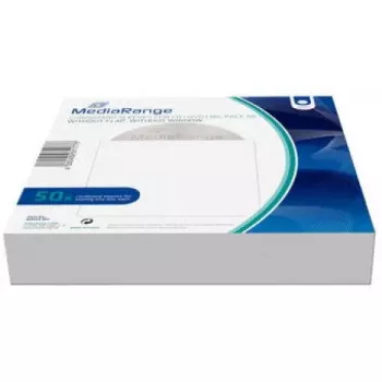 Capas de papel MediaRange sem aba e sem janela, pack de 50 (BOX68-WF)
