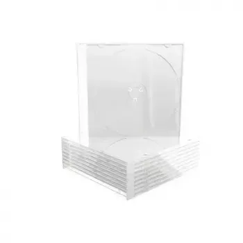 Caixa fina para CD MediaRange BOX32-T para 1 disco 5,2 mm bandeja transparente