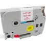 Cassete de fita plástica MediaRange Brother TZ-232 12mm 8m vermelho sobre branco