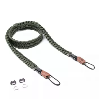 Correia de câmara em paracord C-ROPE Traveler, 100 cm, Military Olive