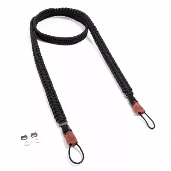 Correia para câmara C-ROPE Traveler Paracord, 140 cm, Silent Black