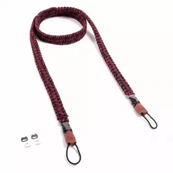 Correia de câmara C-ROPE Traveler Paracord, 140 cm, Red Dots