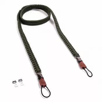 Correia de câmara C-ROPE Traveler Paracord, 140 cm, Military Olive