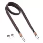 C-ROPE Traveler correia de paracord para câmara, 125 cm, Dark Coffee
