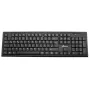 Teclado sem fios MediaRange MROS111-GR layout QWERTY preto – design compacto sem fios