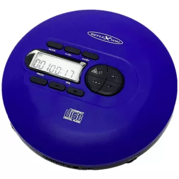 Rádio DAB Reflexion PCD540DAB azul — rádio digital portátil com DAB+/FM, entrada para auscultadores, ecrã LCD