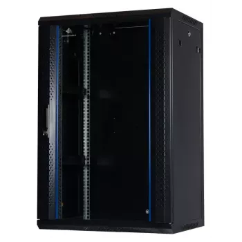 Armário de parede Rockstable RS19-6418 18U 19 polegadas vidro de segurança