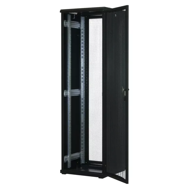 Armário de servidor 42U 19 polegadas Rockstable RS19-6642PP portas em malha