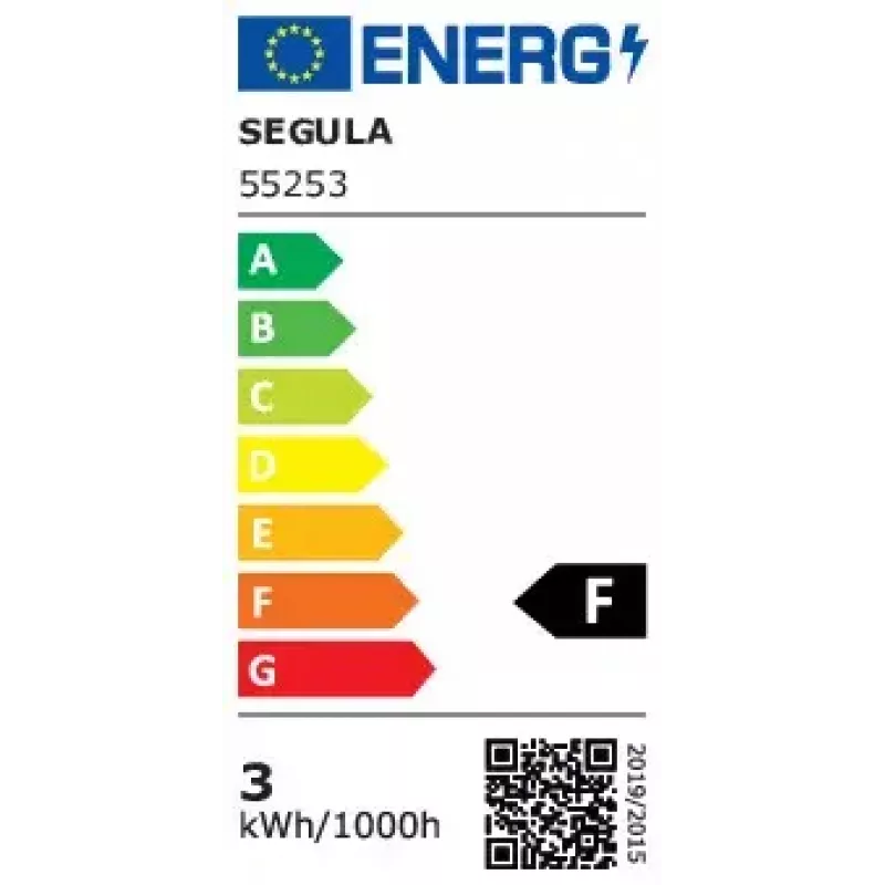 Lâmpada LED Segula 55253 branco quente 2200 K 3 W E27 F